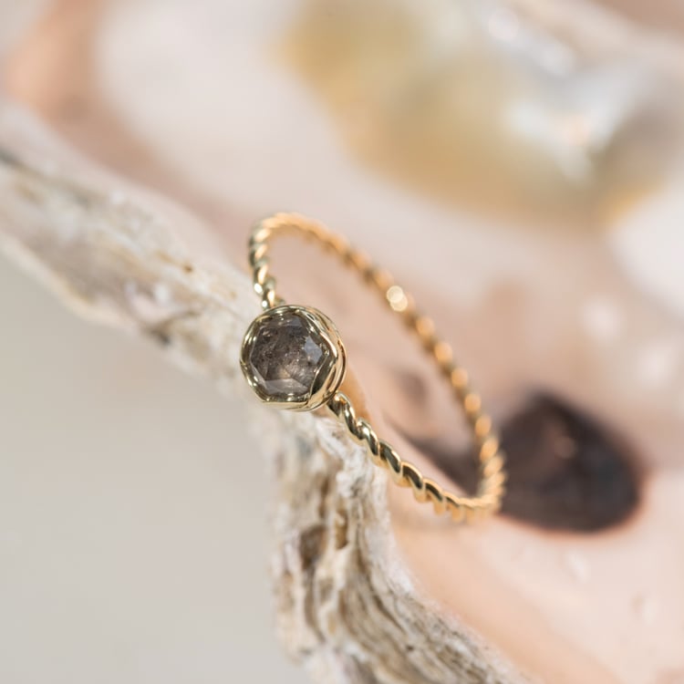 Vintage kolekcia šperkov so salt and pepper diamantmi Kirk 106224