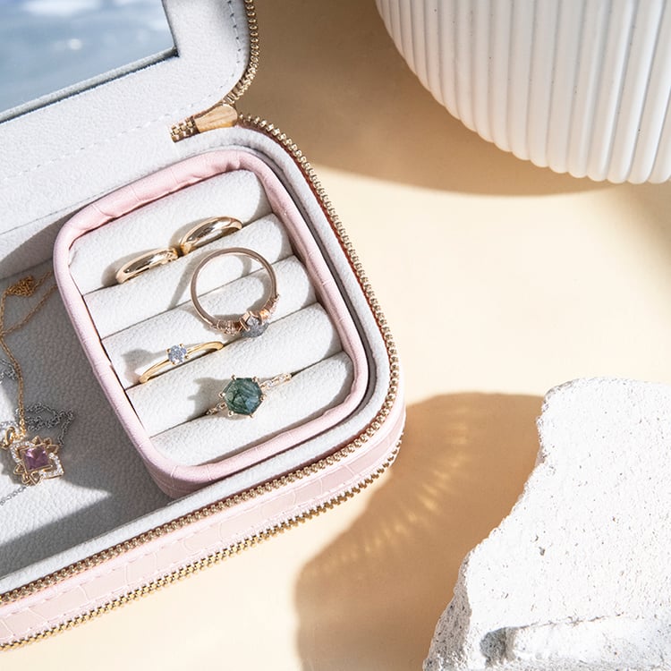 Cestovné puzdro na šperky ružové Rio 113166