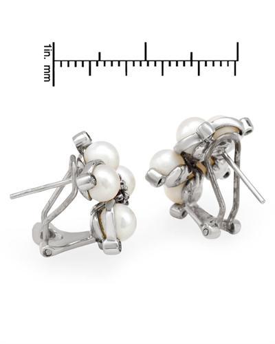 Perlové náušnice zapínanie 807