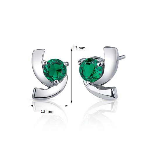 Náušnice so smaragdmi Lally 11925