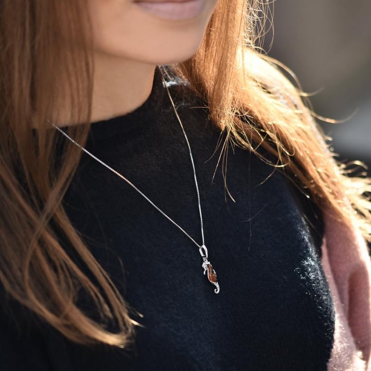 Strieborný prívesok morský koník 36696