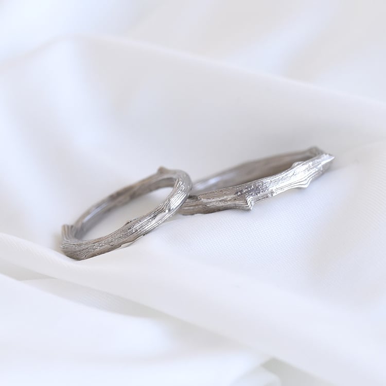 Snubné prstene z bieleho zlata 81778