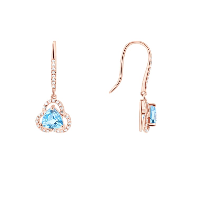 Diamantová zlatá kolekcia s topásmi Floria 115457