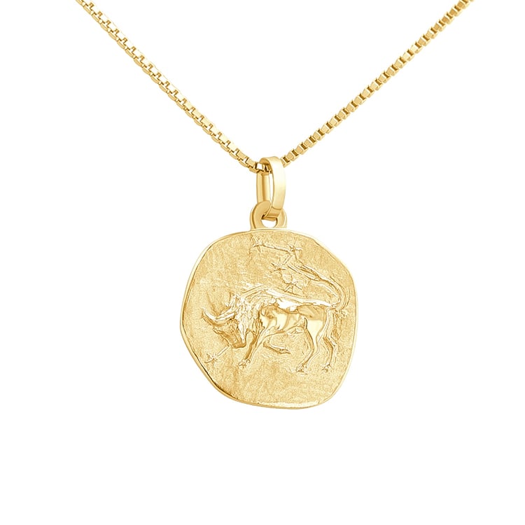 Zlatý prívesok so symbolmi znamenia zverokruhu