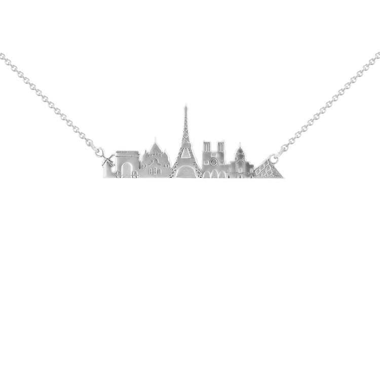 Strieborný náhrdelník mesta Paríž 107224