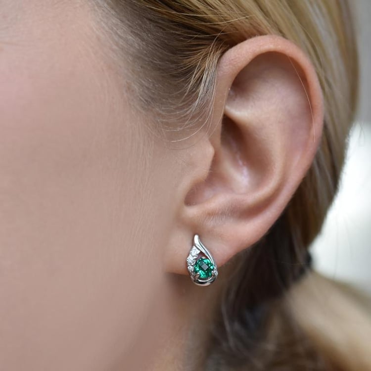 Strieborné náušnice Ranhy 14707