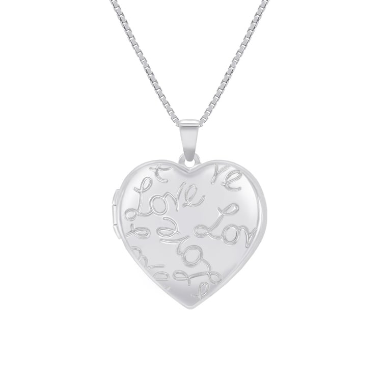 Strieborný srdiečkový medailón