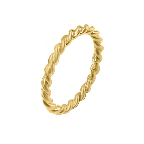 Minimalistický prepletený prsteň zo zlata Arwa