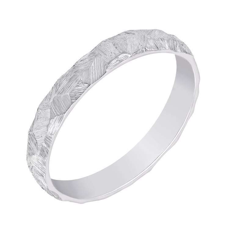 Dámsky prsteň so škriabanym povrchom 76603