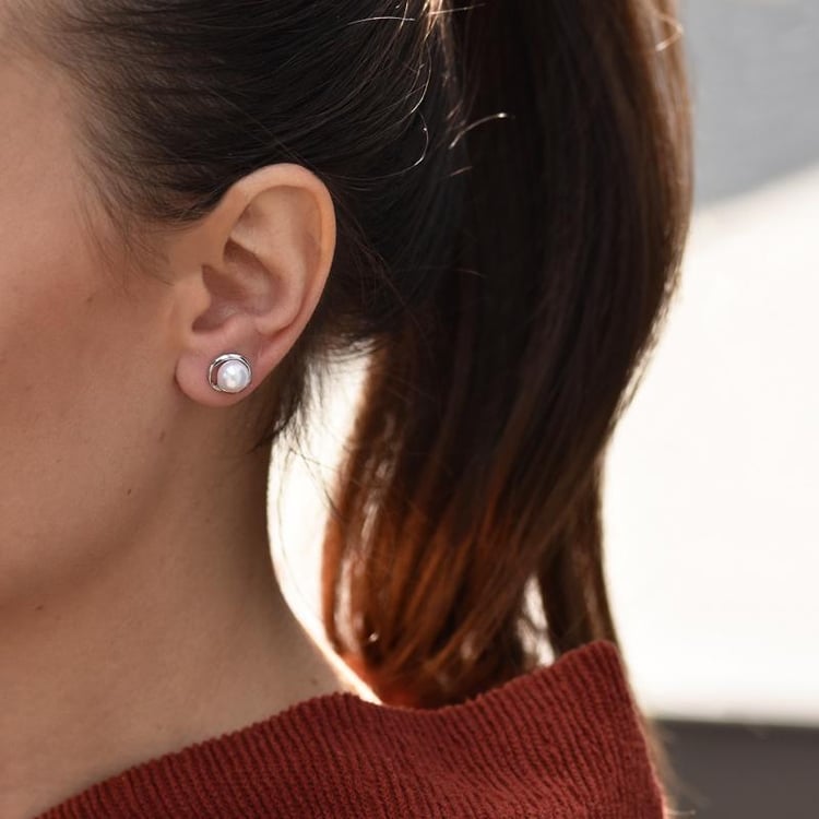 Náušnice z bieleho zlata 42697