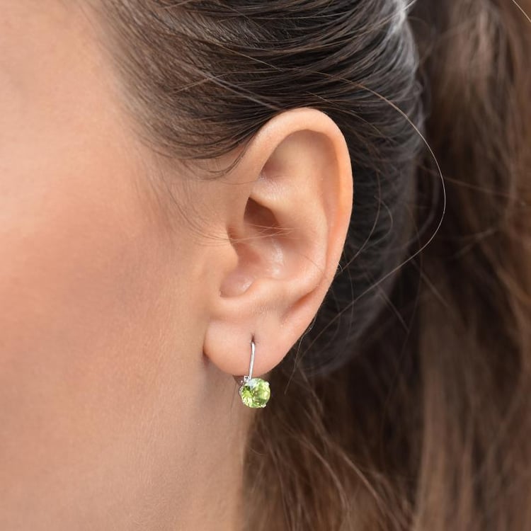 Náušnice s olivínmi 35184