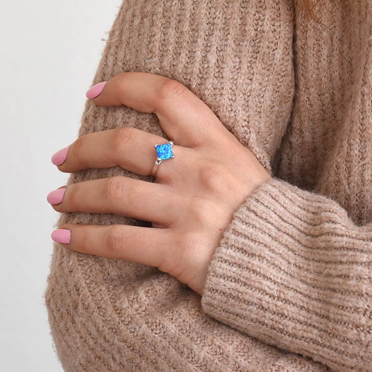 Opálový prsteň plný farieb oceánu 78516