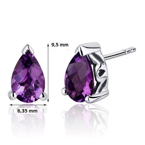 Náušnice s ametystmi 14614
