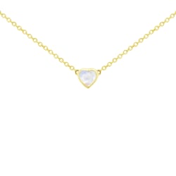 Náhrdelník s mesačným kameňom v tvare srdiečka Davila