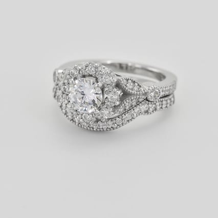 Extravagantný zlatý set vykladaný diamantmi Clorissa