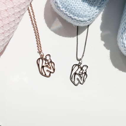 Prívesok matka a dieťa Narty