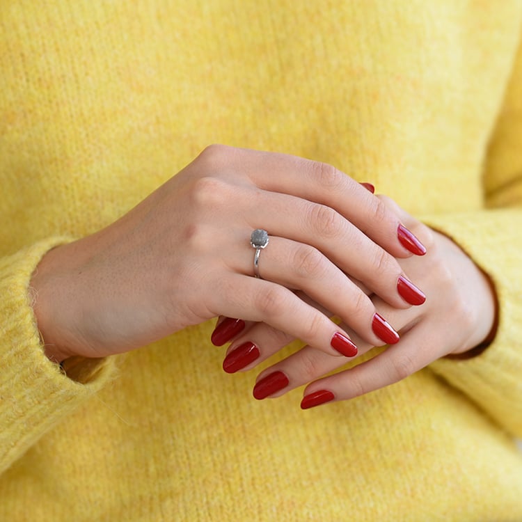 Zlatý prsteň s nebrúseným diamantom Jessie 58367