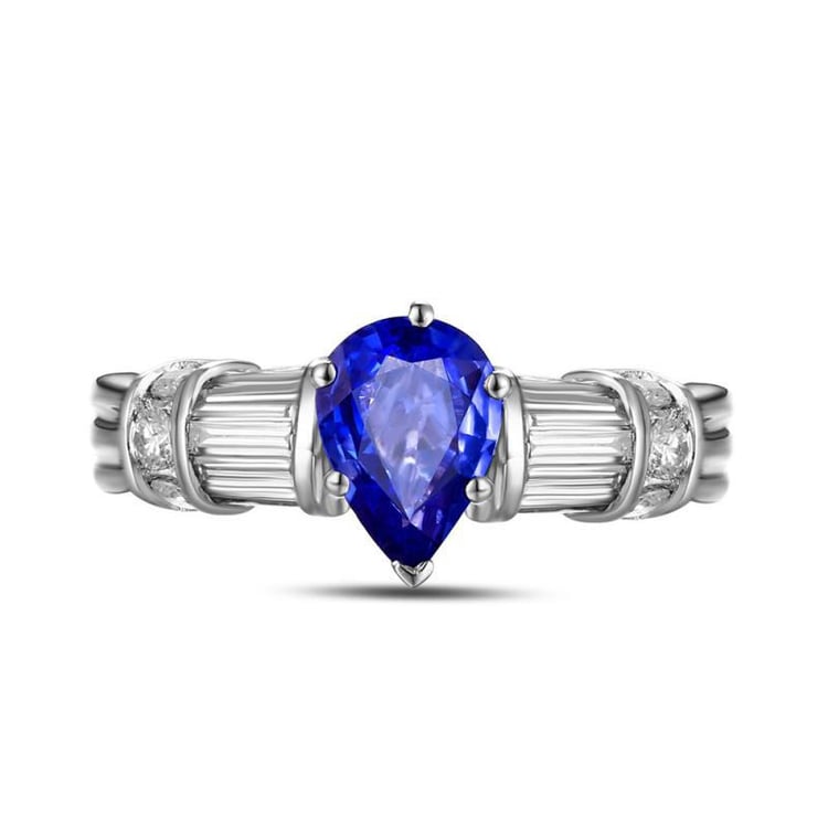 Tanzanitový prsteň 9867