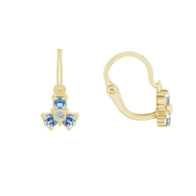 Detské náušnice s topásmi 89703