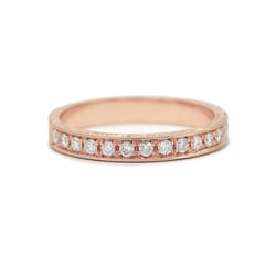 Vintage obrúčka zo zlata zdobená diamantmi Proserpina