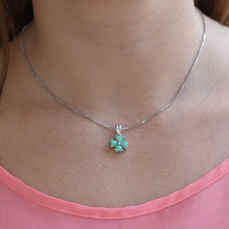 Opálový náhrdelník zo striebra 19952