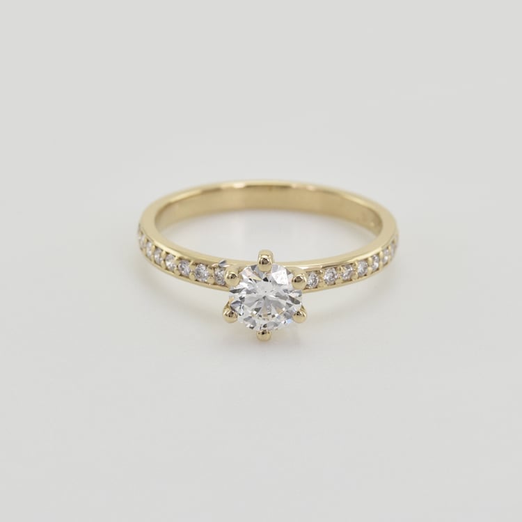 Prsteň s diamantmi 41757