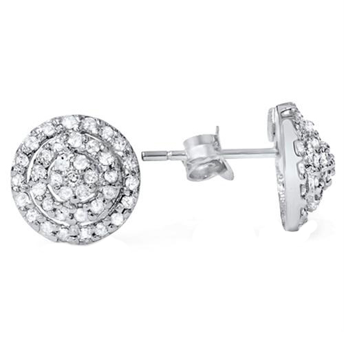 Diamantové napichovacie náušnice