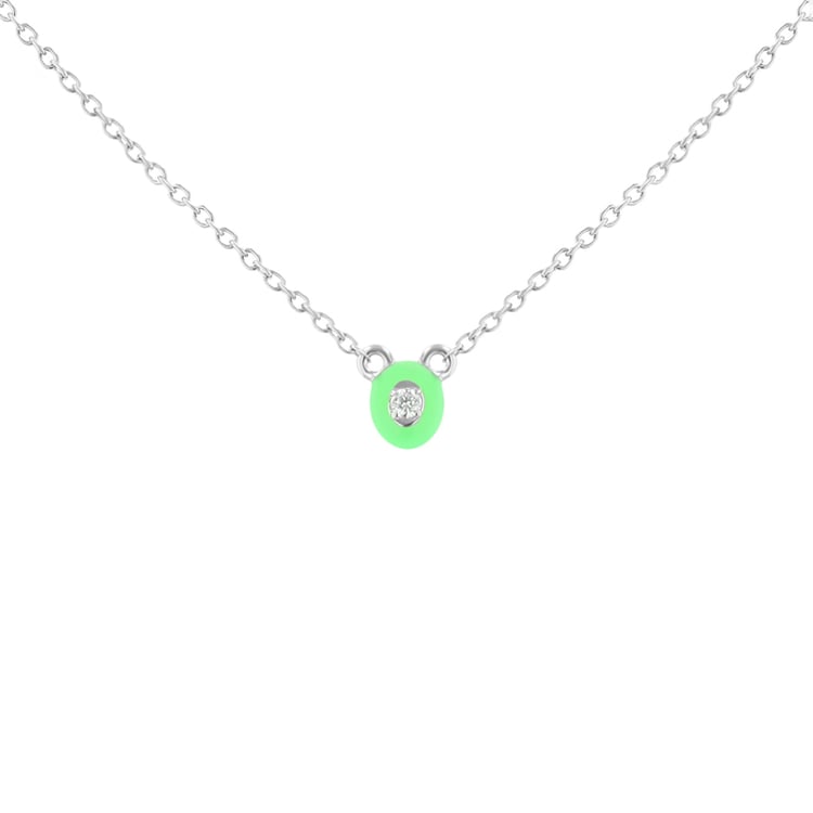 Keramický náhrdelník s lab-grown diamantom Dimia