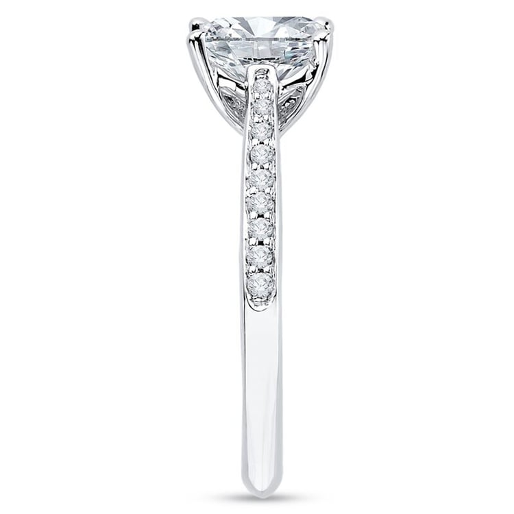 Moissanitový zásnubný prsteň zo zlata 66252