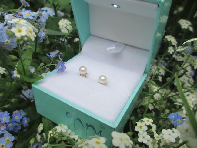 Perlové náušnice 55389