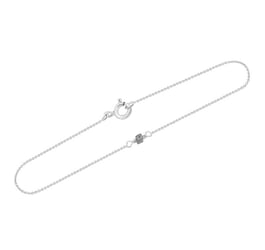 Zlatý náramok so sivou diamantovou kockou Madisyn