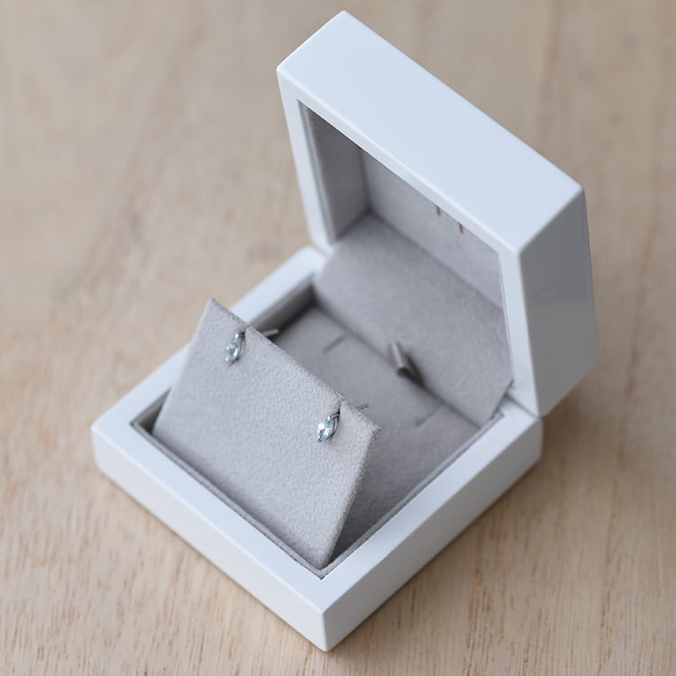 Strieborné náušnice s akvamarínmi 60353