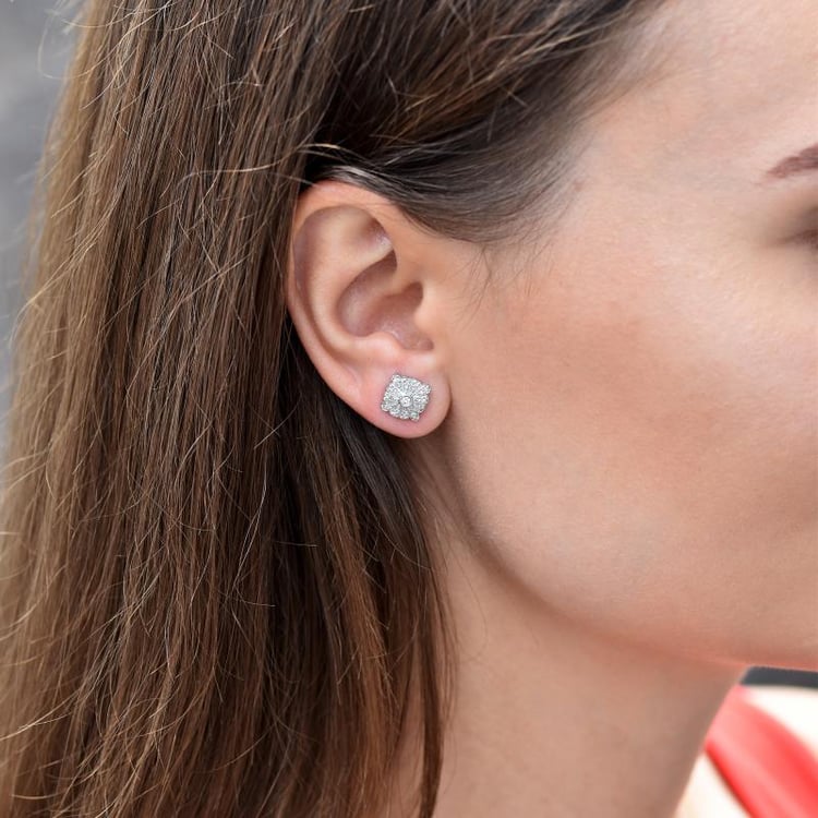 Náušnice plné diamantov 44930