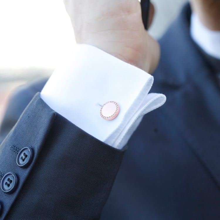 Zlaté manžetové gombíky 60416