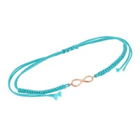 Strieborný povrázkový náramok s motívom nekonečna Infinity