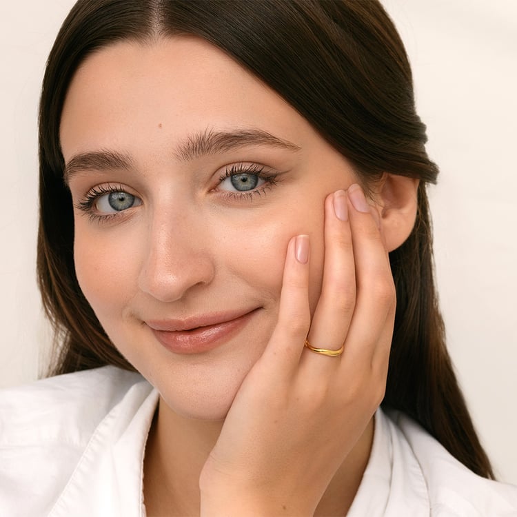 Nepravidelné zlaté svadobné obrúčky 158867