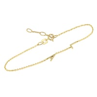 Náramok s 2 písmenkami a lab-grown diamantmi Ainslee