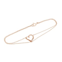 Dvojitý náramok v tvare srdca s diamantmi Katey