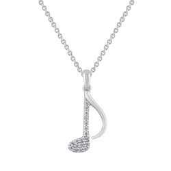 Zlatý prívesok s lab-grown diamantom v tvare noty Bety