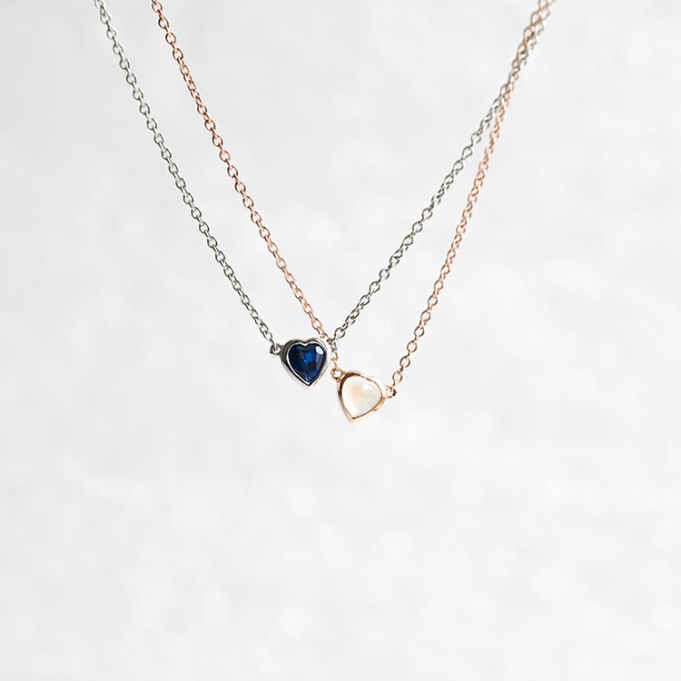 Náhrdelník so zafírovým srdiečkom Davila 144870