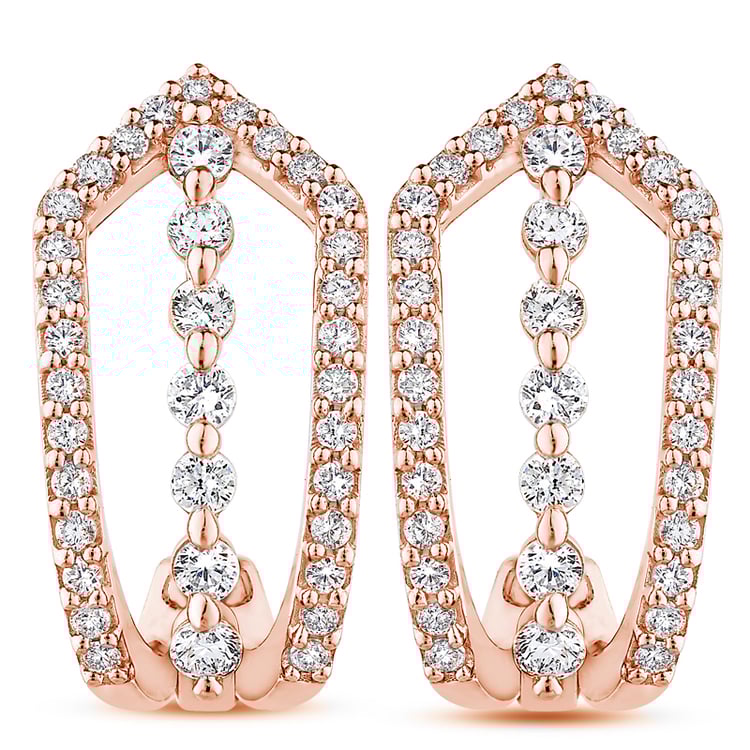 Luxusné diamantové náušnice zo zlata 51858