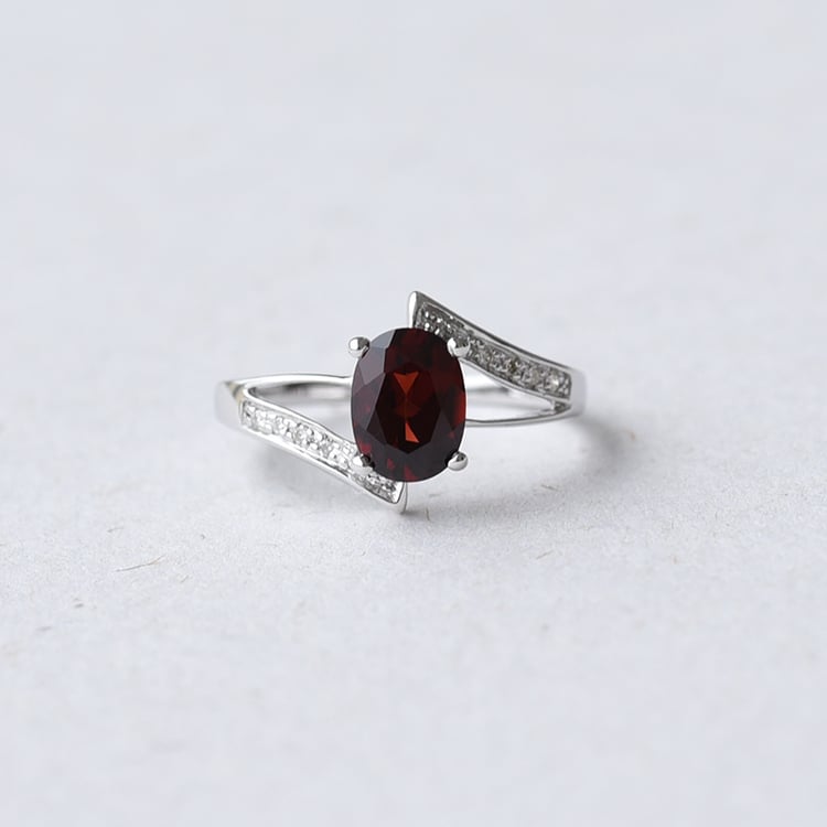 Diamantový prsteň s granátom 69262