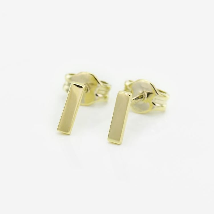 Strieborné minimalistické náušnice Barr 102648