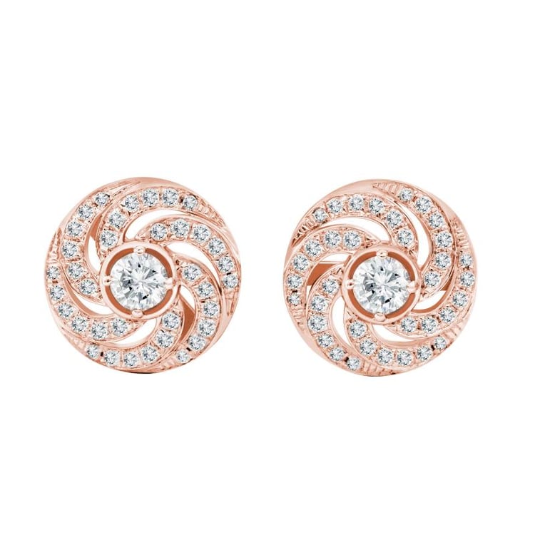 Náušnice z ružového zlata 25188