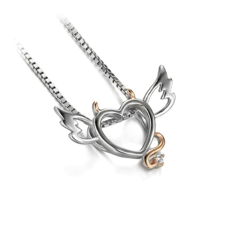 Strieborný náhrdelník so zirkónom 20608