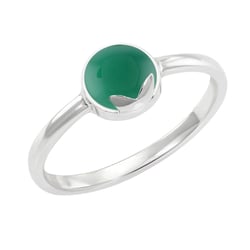 Zlatý prsten s cabochon ónyxom Leman