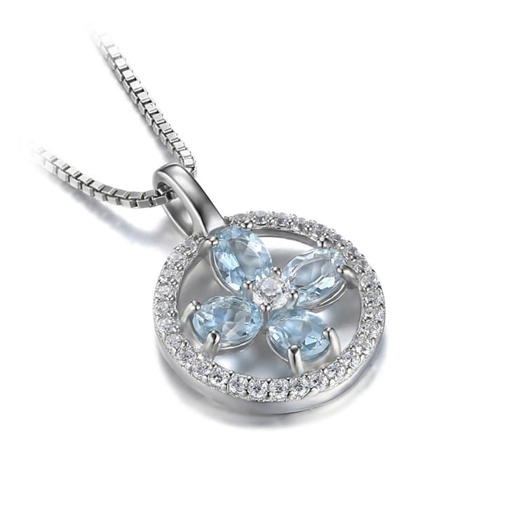 Akvamarínový kvet 19316