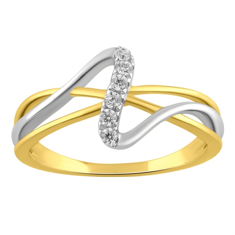 Zlatý prsteň s lab-grown diamantmi Emely