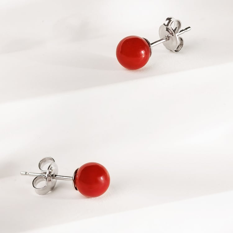 Minimalistické náušnice s korálmi 158389