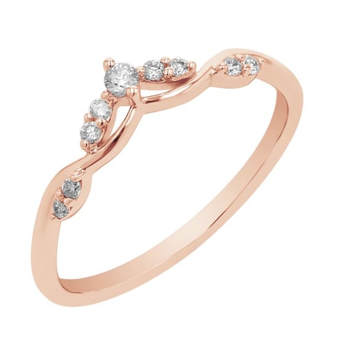 Romantický zásnubný set prsteňov s diamantmi Wise